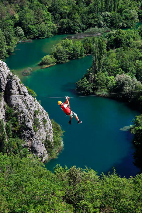 Zipline Rafting Cetina